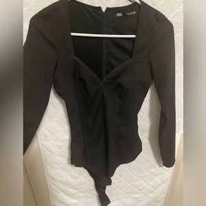 Black ZARA bodysuit